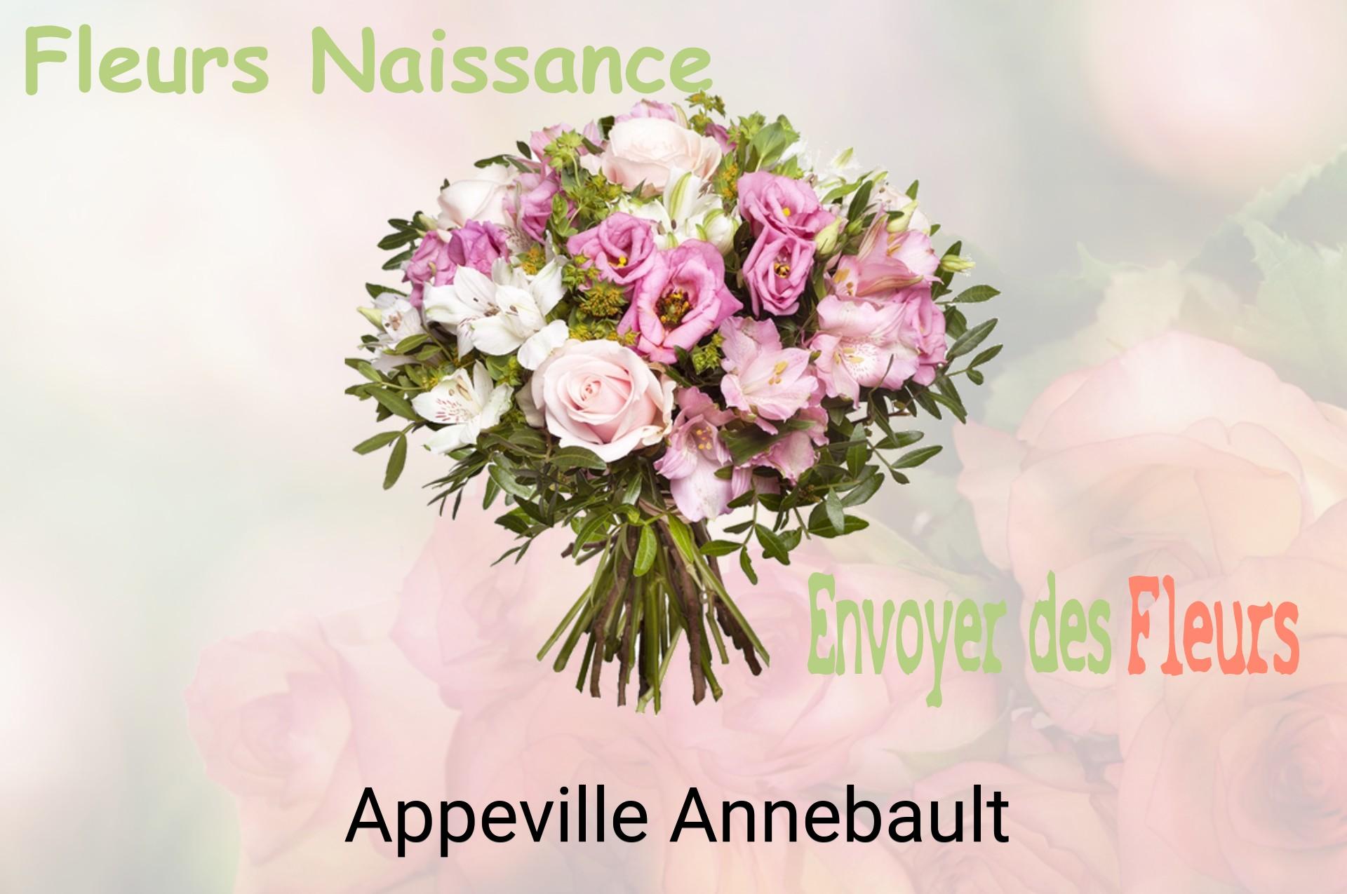 Bouquet de fleurs de naissance livré à Appeville-Annebault